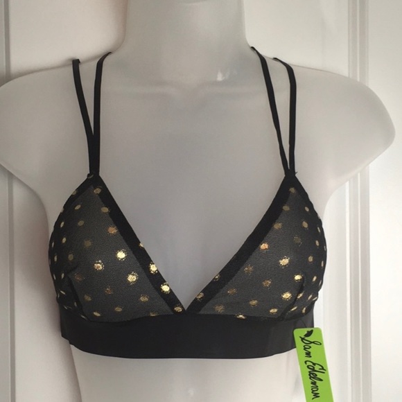 Sam Edelman Other - NWOT black & gold bralette
